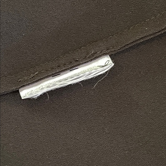 Lauren Ralph Lauren Black Sheer Puff Sleeve Top Size M V-Neck Flowy Elegant - Picture 6 of 7